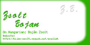 zsolt bojan business card